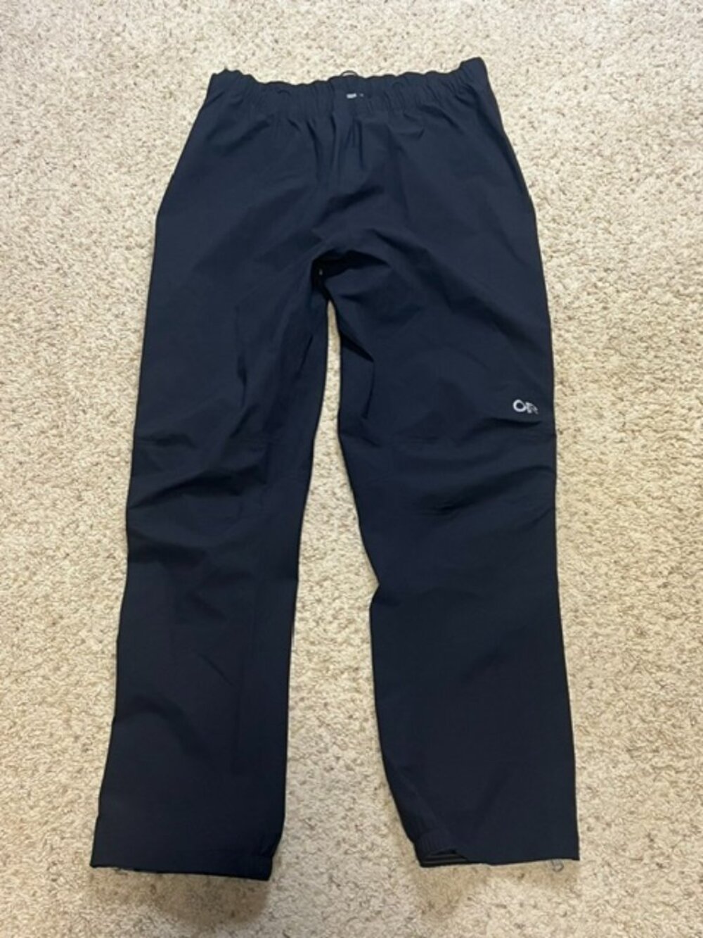 Outdoor Research Men Black Foray 3L Rain Pants Size Large EUC Technical Gorpcore